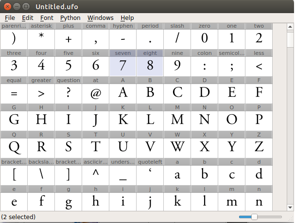 TruFont Glyph Picker