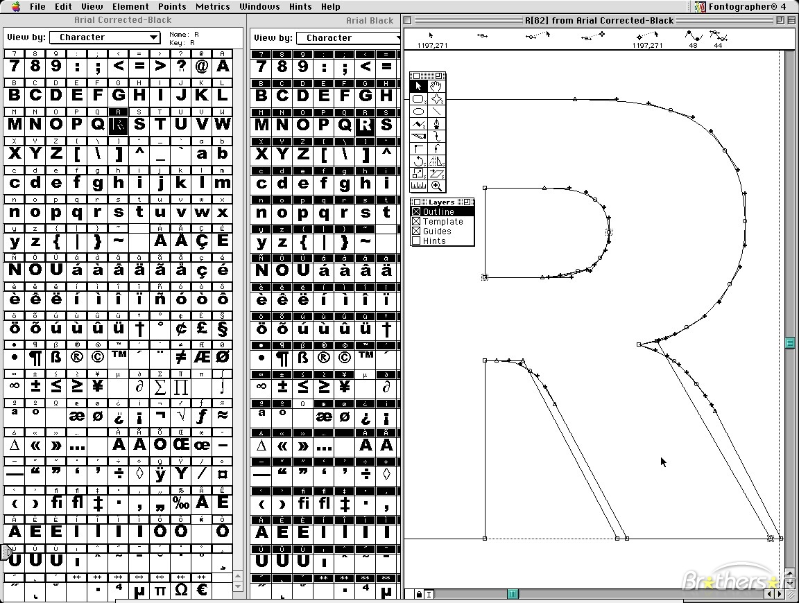 Fontographer 4 Glyph Picker